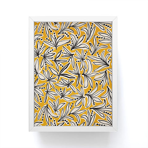 Alisa Galitsyna Lily Flower Pattern 2 Framed Mini Art Print