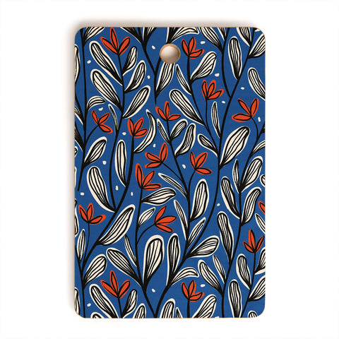 Alisa Galitsyna Midnight Florals 2 Cutting Board Rectangle