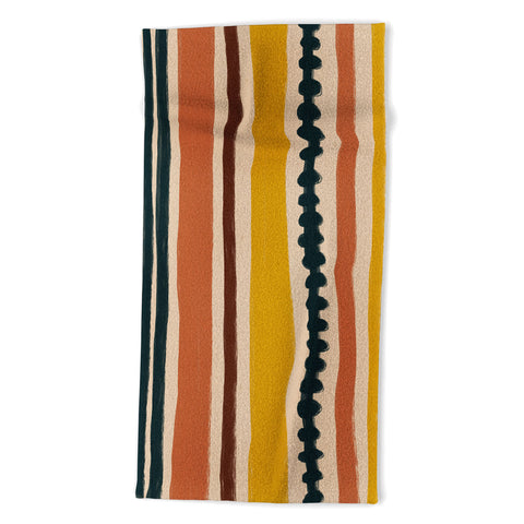 Alisa Galitsyna Mix of Stripes 7 Beach Towel