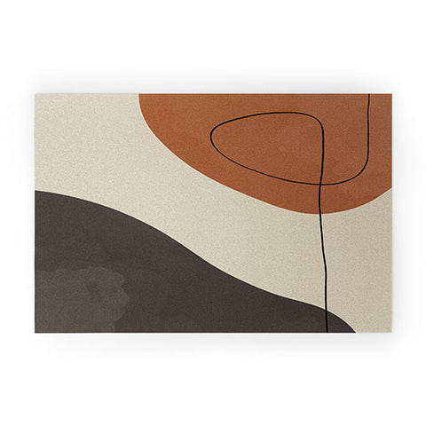 Alisa Galitsyna Modern Abstract Shapes 3 Welcome Mat