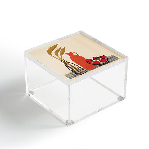 Alisa Galitsyna Modern Still Life with Red App Acrylic Box