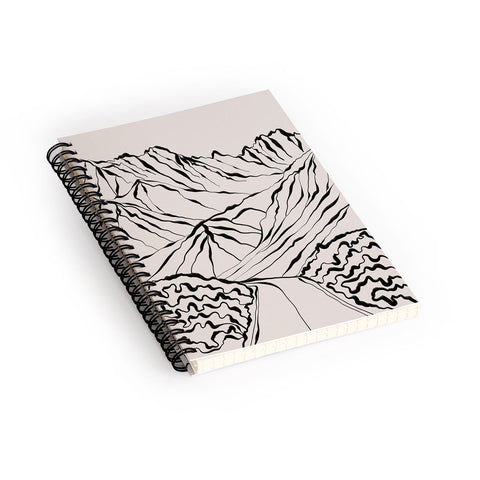 Alisa Galitsyna Mountains know the secret Spiral Notebook