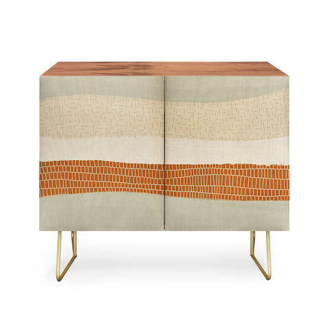 Alisa Galitsyna Neutral Abstract Pattern 5 Credenza