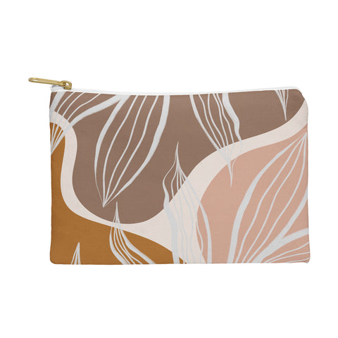 Alisa Galitsyna Organic Shapes Palm Leaves Pouch
