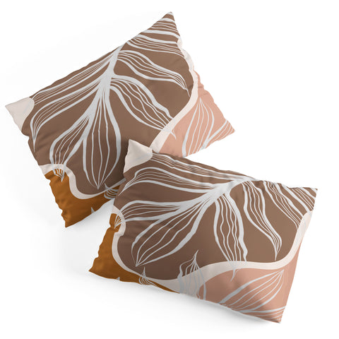 Alisa Galitsyna Organic Shapes Palm Leaves Pillow Shams
