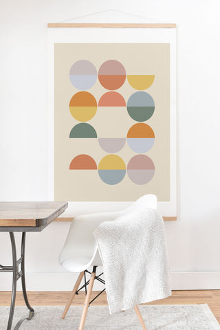 Alisa Galitsyna Pastel Geometric Shapes 2 Art Print And Hanger