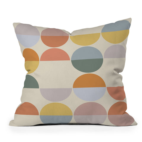 Alisa Galitsyna Pastel Geometric Shapes 2 Outdoor Throw Pillow