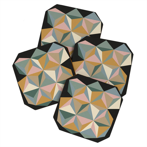 Alisa Galitsyna Pastel Triangles Coaster Set