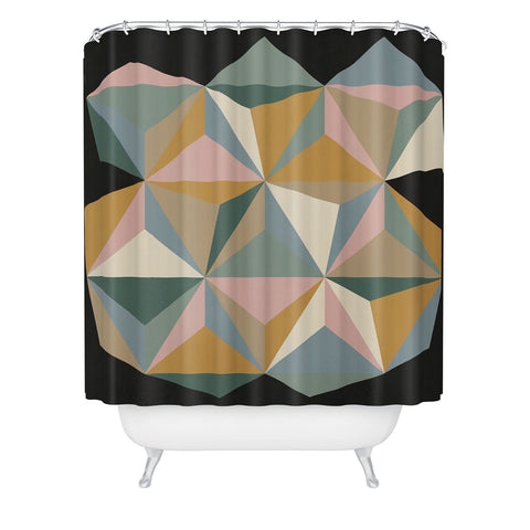 Alisa Galitsyna Pastel Triangles Shower Curtain