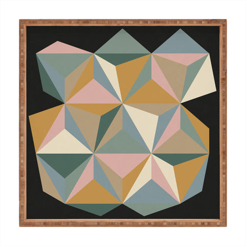 Alisa Galitsyna Pastel Triangles Square Tray