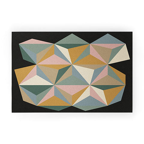 Alisa Galitsyna Pastel Triangles Welcome Mat