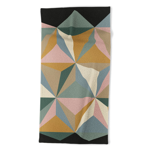 Alisa Galitsyna Pastel Triangles Beach Towel