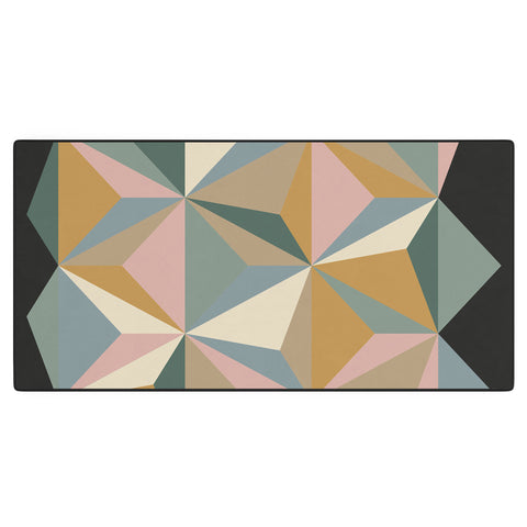Alisa Galitsyna Pastel Triangles Desk Mat