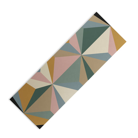 Alisa Galitsyna Pastel Triangles Yoga Mat