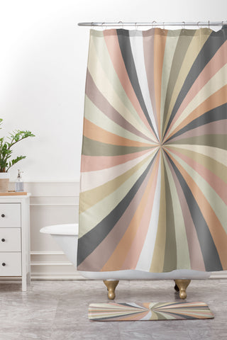 Alisa Galitsyna Pastel Whirlwind Shower Curtain And Mat