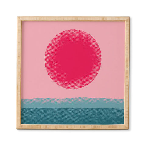 Alisa Galitsyna Pink Sun Framed Wall Art