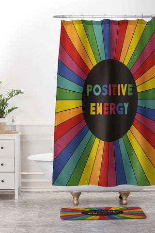 Alisa Galitsyna Positive Energy Shower Curtain And Mat