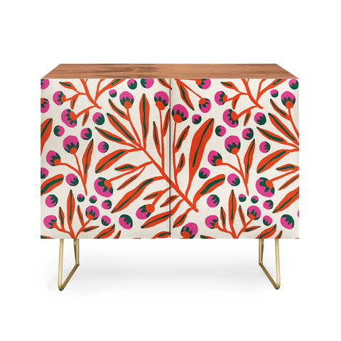 Alisa Galitsyna Red and Pink Berries Credenza