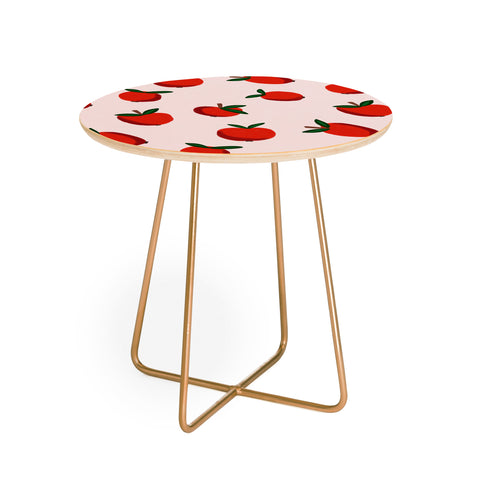 Alisa Galitsyna Red Apples Round Side Table