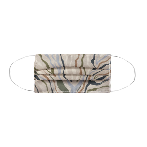Alisa Galitsyna Rivers Topographic Map Face Mask