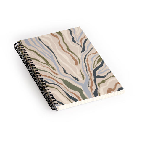 Alisa Galitsyna Rivers Topographic Map Spiral Notebook
