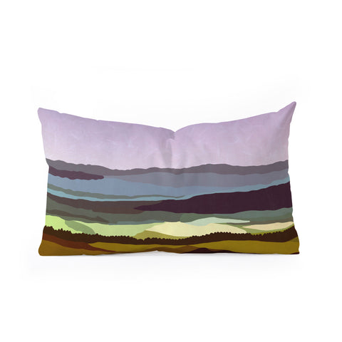 Alisa Galitsyna Sunset over the Valley Oblong Throw Pillow