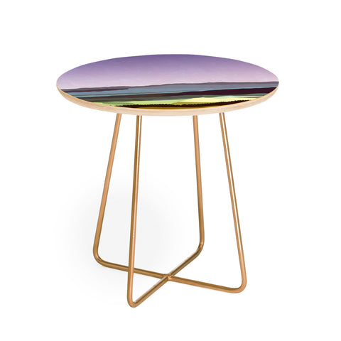 Alisa Galitsyna Sunset over the Valley Round Side Table