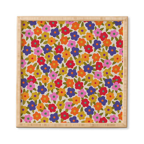 Alisa Galitsyna Tiny Flower Pattern Framed Wall Art