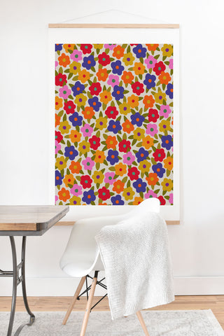 Alisa Galitsyna Tiny Flower Pattern Art Print And Hanger