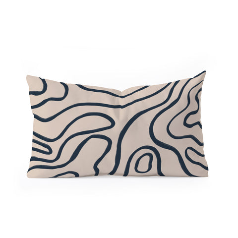 Alisa Galitsyna Topographic Map Oblong Throw Pillow