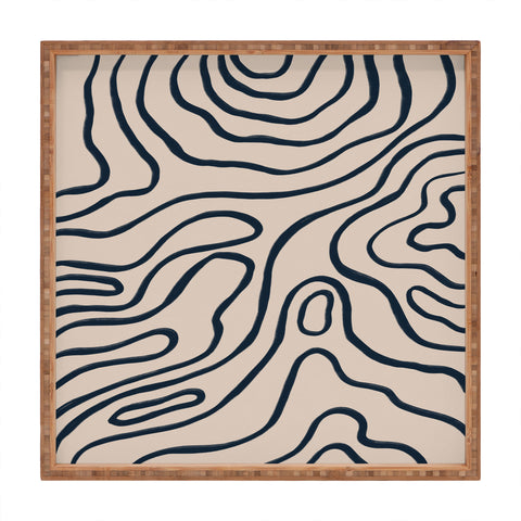 Alisa Galitsyna Topographic Map Square Tray