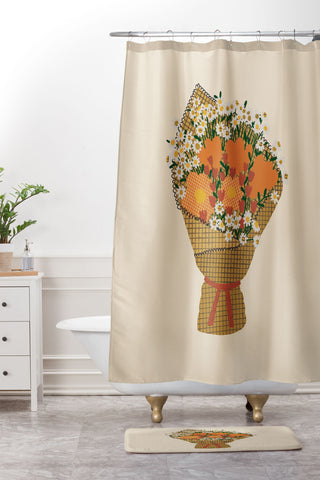 Alisa Galitsyna Wildflower Bouquet 1 Shower Curtain And Mat