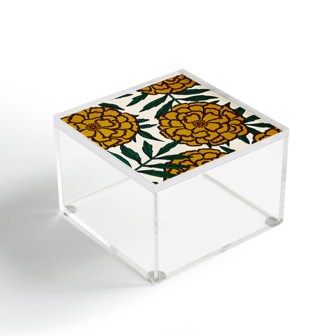 Alisa Galitsyna Yellow Marigolds Acrylic Box