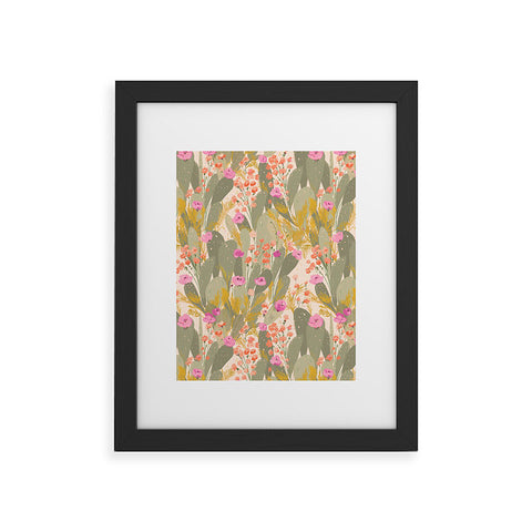 alison janssen Cactus Garden 2 Framed Art Print