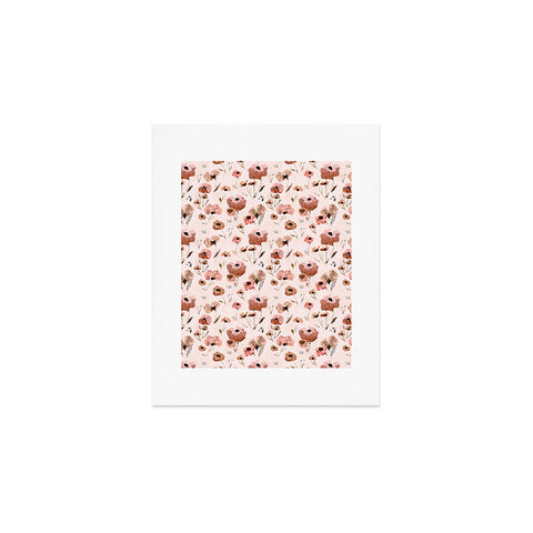 alison janssen Farmhouse floral pink Art Print