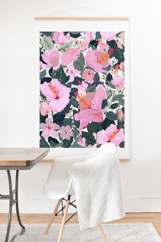 alison janssen Hi Hibiscus Art Print And Hanger