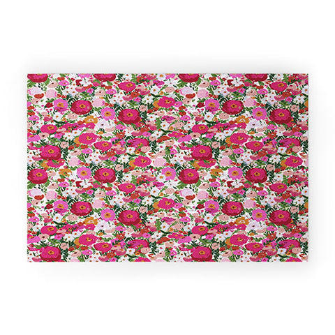 alison janssen Never too many flowers Welcome Mat