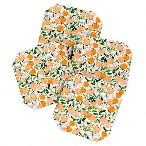 alison janssen Spring Clementines Coaster Set