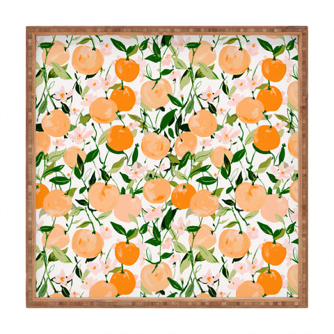 alison janssen Spring Clementines Square Tray