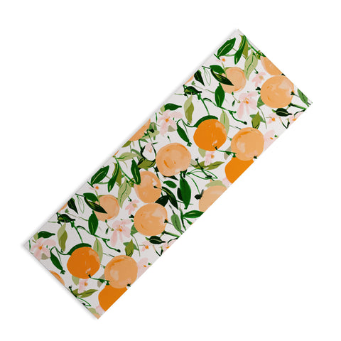 alison janssen Spring Clementines Yoga Mat