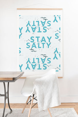 alison janssen Stay Salty Art Print And Hanger