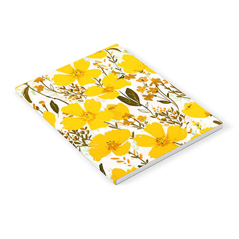 alison janssen Yellow roaming wildflowers Notebook