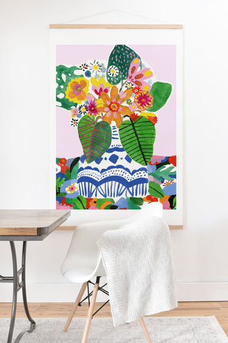 Alja Horvat Abstract Flower Bouquet Art Print And Hanger