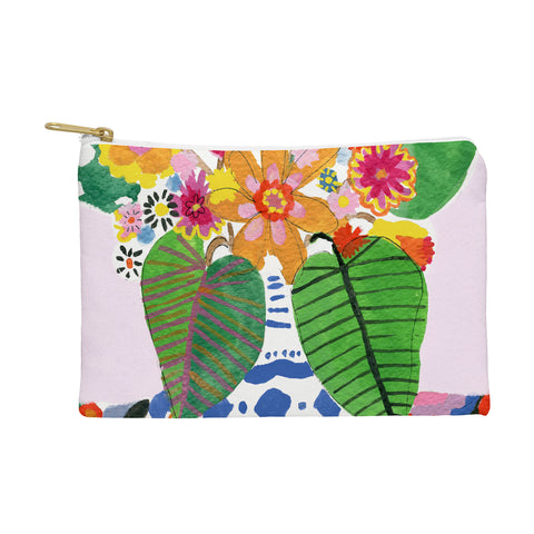 Alja Horvat Abstract Flower Bouquet Pouch