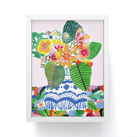 Alja Horvat Abstract Flower Bouquet Framed Mini Art Print