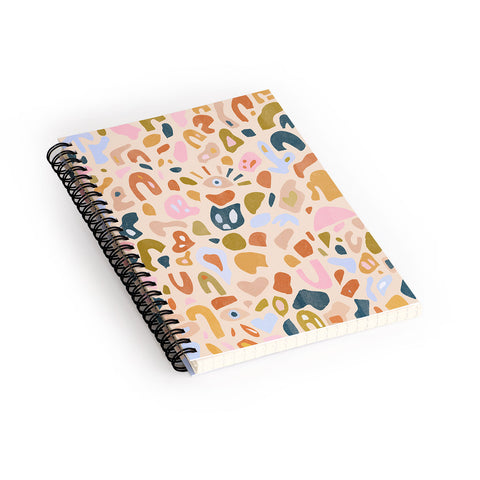 Alja Horvat Abstract Paper Cuts Spiral Notebook