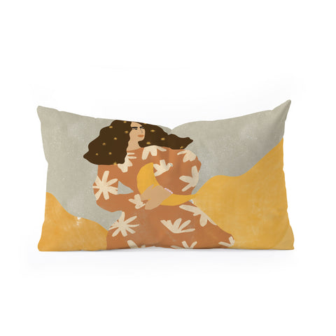 Alja Horvat I Stole the Moon Oblong Throw Pillow