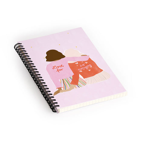 Alja Horvat Love Is For Everyone Spiral Notebook