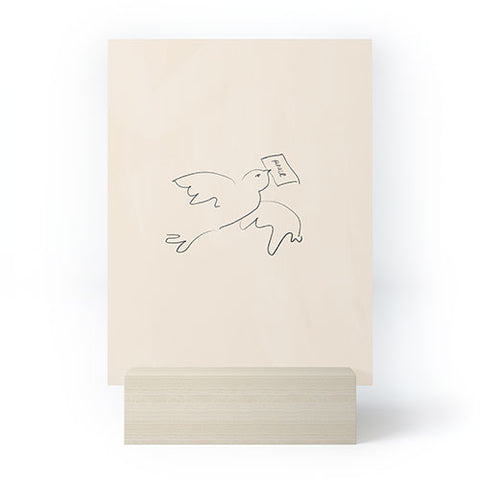 Alja Horvat peace bird Mini Art Print