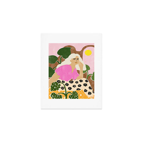Alja Horvat Spending time with my plants Art Print